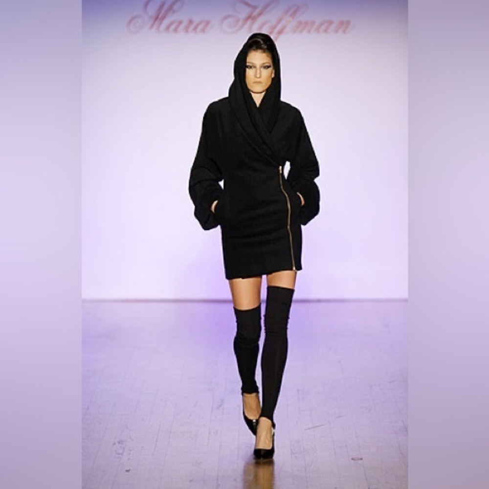 MARA HOFFMAN | Silk and Camel Hair Shawl Coat